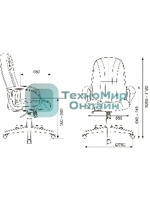 Кресло Бюрократ T-898AXSN 38-407 зеленый