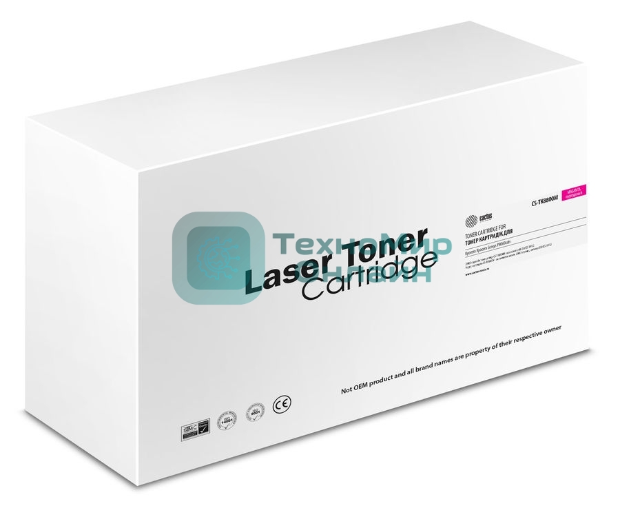 Картридж лазерный Cactus CS-TK8800M пурпурный (20000 стр.) для Kyocera Ecosys P8060cdn