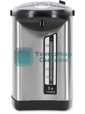 Термопот Starwind STP5741 5 л, 800 Вт, серебристый/черный