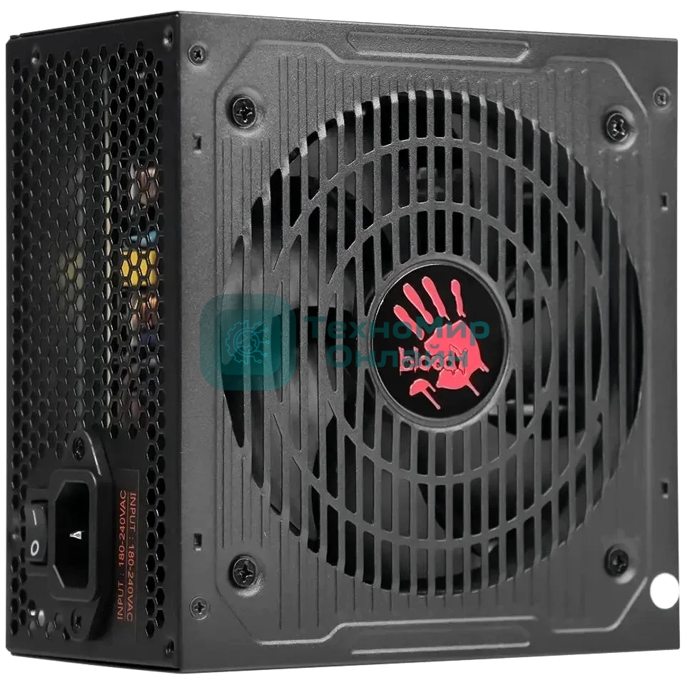Блок питания Bloody BD-PS850G, 850Вт, 80 PLUS Gold, 120мм, модульный, черный