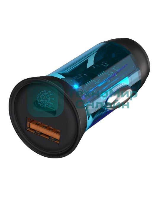 Автомобильное зарядное устройство Maxvi CCM-MS603PD 43W 6A (USB + Type-C, QC3.0 PD3.0) черный