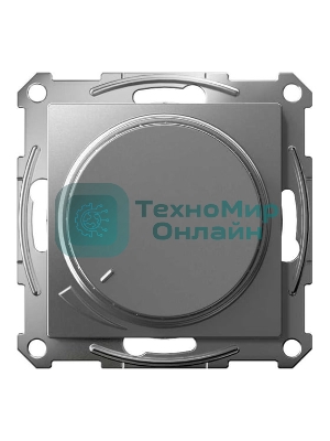 Светорегулятор (диммер) SE AtlasDesign повор-нажим, LED, RC, 400 Вт, мех. сталь