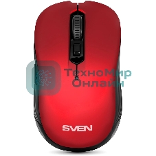 Беспроводная мышь SVEN RX-560SW красный (SV-017071)