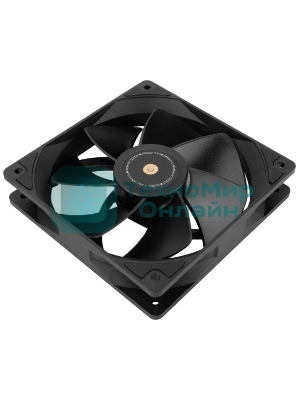 Кулер для корпуса Thermalright TL-G12RB Reverse (120x120x25mm, 4-pin PWM, 62.6CFM, 23.6dBA, 1500RPM, черный)
