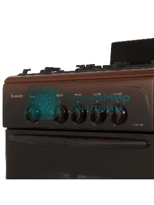 Плита газовая Gefest CG 50М02 К83 коричневый, конфорок 4 шт, духовка 42 л, 50 см x 85 см x 53 см