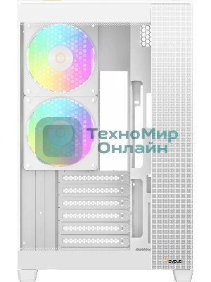 Корпус Ocypus Delta C74 ARGB White, Midi-Tower, белый, 2 x 120 мм