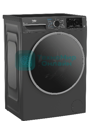Стирально-сушильная машина Beko B3DFR57H22A антрацит, загрузка фронтальная 7.5кг, 1200 об/мин., класс: B