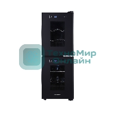 Винный шкаф CellarPrivate CP012-2Е черный, 32 л, 2 отсека, 12 бут.