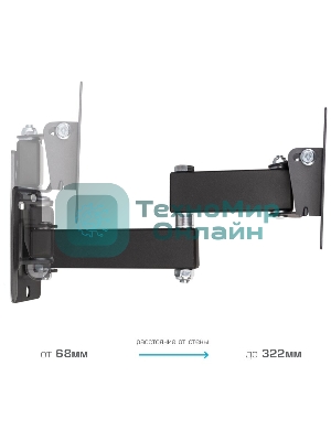 Кронштейн Kromax OPTIMA-104 черный, 10