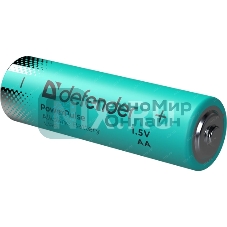 Батарейка алкалиновая Defender LR6-4BL АА, блистер, 4 шт., PowerPulse
