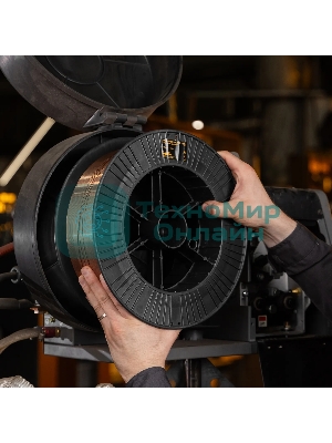 Омедненная проволока Denzel ER70S-6, диам. 1 мм, 15 кг, диам. катушки D300