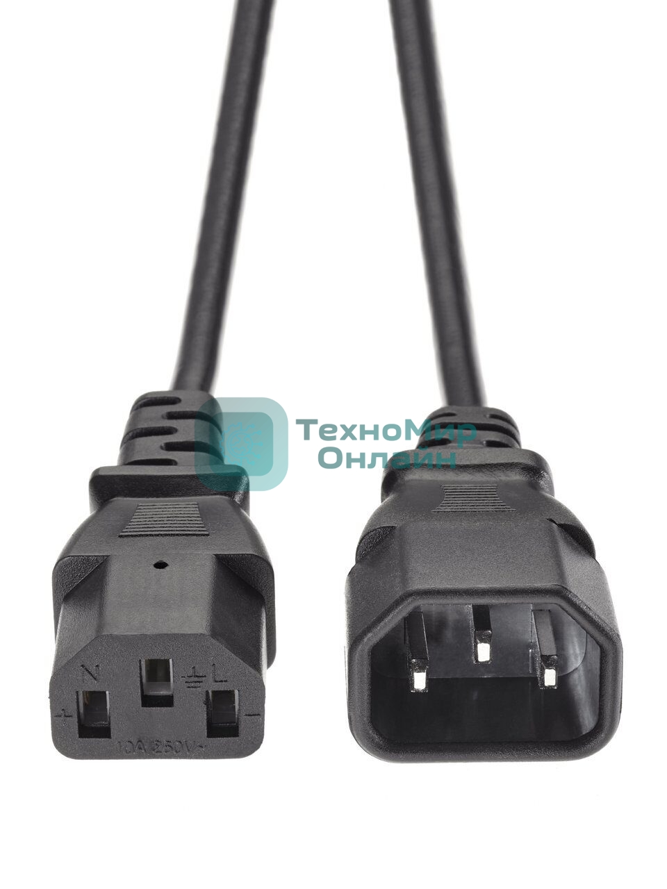 Кабель монитор - компьютер 1.8 м 220V (UPS -> устройство) VDE 3Gx0.5мм QUST(Aopen) ACE001-1.8м