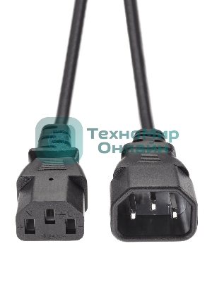 Кабель монитор - компьютер 1.8 м 220V (UPS -> устройство) VDE 3Gx0.5мм QUST(Aopen) ACE001-1.8м