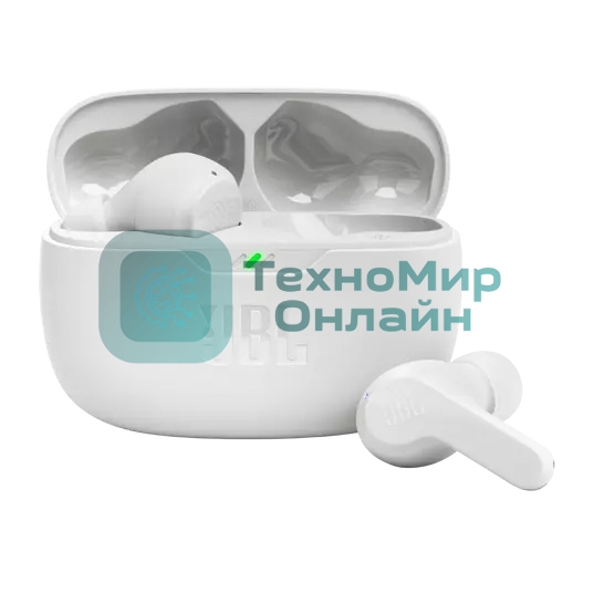 Наушники TWS JBL Wave Beam белый, внутриканальные, Bluetooth, быстрая зарядка, до 8 ч