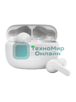 Наушники TWS JBL Wave Beam белый, внутриканальные, Bluetooth, быстрая зарядка, до 8 ч
