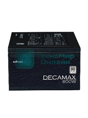 Блок питания Zalman ZM600-LX3, 600Вт, 80 PLUS, 120мм, черный