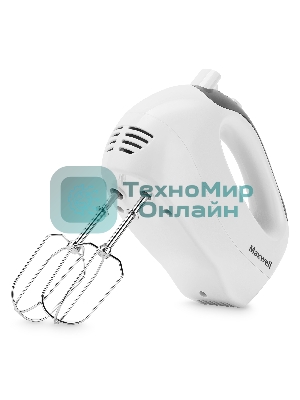 Миксер Maxwell MW-1356(W), 300вт, ручной, белый