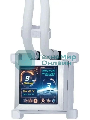 Система жидкостного охлаждения Lian-Li HydroShift LCD 360S Soc-AM5/AM4/1700 белый 4-pin 29.8dB Al+Cu LCD 330W Ret (G89.GHSLCD36SW.R0)