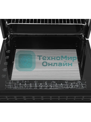 Шкаф духовой электрический Maunfeld AEOH60102S, 60л, дверца с 3 стеклами, нержавеющая сталь