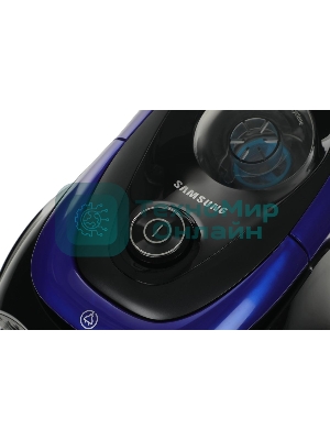 Пылесос Samsung VC18M21A0SB синий, 380/1800 Вт, уборка сухая, пылесборник контейнер 1.5 л