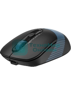 Мышь беспроводная A4Tech Fstyler FB10CS черный/синий, 2000 dpi, радиоканал, Bluetooth, USB, кнопки - 4
