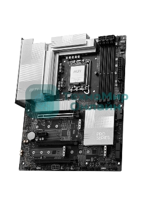 Материнская плата MSI PRO Z890-P WIFI, LGA 1851, Intel Z890, 4xDDR5, 4xSATA, 4xM.2, 1xPCIe 5.0 x16, 2xPCIe 4.0 x4, 1xPCIe 3.0 x1, 1xHDMI, 1xDP, 1xUSB-C Thunderbolt 4, 1xUSB-C 3.2 Gen 2, 1x 5Gb LAN, 2xUSB-A 3.2 Gen 1, 1xUSB-A 3.2 Gen 2, 4xUSB-A 2.0, 3x3.5 мм, 7.1, ATX