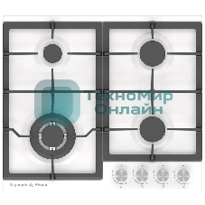 Газовая варочная панель Zigmund & Shtain G 14.6 W независимая, белый