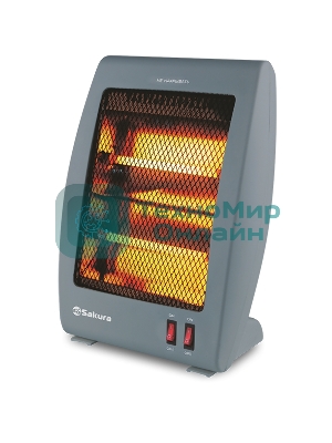Инфракрасный обогреватель Sakura SA-0670DG, серый, кварцевый, 900Вт, 20 м2