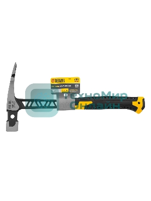 Молоток каменщика Denzel 680 г, цельнокованый, двухкомпонентная обрезиненная рукоятка