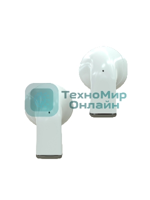 Наушники TWS More Choice БВ06 белый, вкладыши, Bluetooth, сенсорное управление, до 4 ч