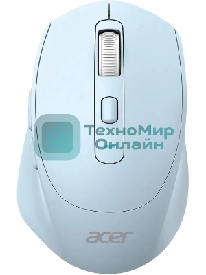 Мышь Acer OMR504 голубой оптическая 3200dpi silent беспров. BT/Radio USB 4but (ZL.MCE11.01E)
