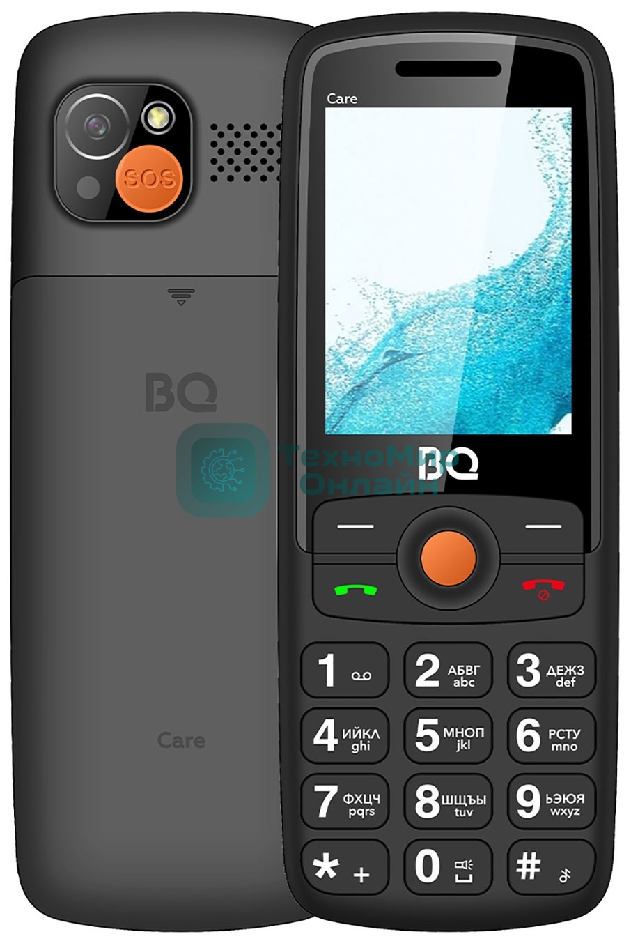 Мобильный телефон BQ 2459 Care черный