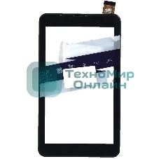Сенсорное стекло (тачскрин) для Irbis TZ709 V2, черное с рамкой