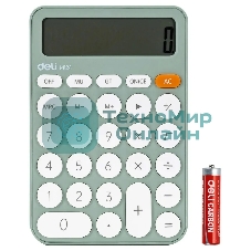 Калькулятор настольный Deli EM124GREEN зеленый 12-разр.