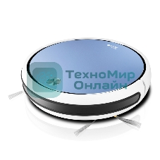 Робот-пылесос Vitek VT-1805 белый/синий, Li-Ion, уборка сухая/влажная, пылесборник контейнер 0.5 л