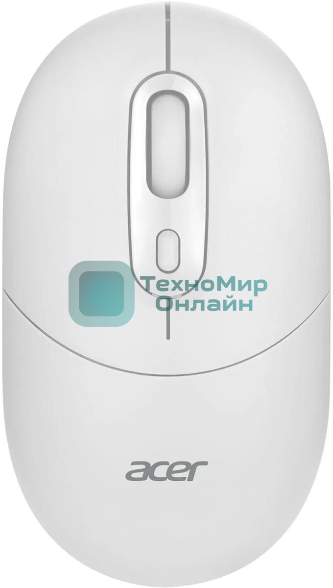 Мышь беспроводная Acer OMR301 белый, 1600 dpi, радиоканал, Bluetooth, USB, кнопки - 4