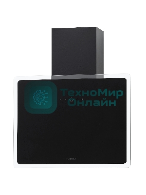 Вытяжка кухонная вертикальная Krona AURA 600 FRAME BLACK S черный с прозрачным кантом