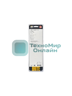 Рамка 4-местная IEK BRITE РУ-4-2-БрБ (BR-M42-G-K01) стекло белый