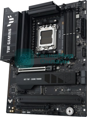 Материнская плата ASUS TUF GAMING X870E-PLUS WIFI7, AM5, AMD X870E, 4xDDR5, 4xSATA, 4xM.2, 1xPCIe 5.0 x16, 1xPCIe 4.0 x4, 1xPCIe 3.0 x1, 1xHDMI, 1x2.5Gb LAN, Wi-Fi 7, Bluetooth 5.4, 2xUSB-C 40Gbps, 3xUSB-A 10Gbps, 4xUSB-A 5Gbps, 4xUSB-A 2.0, 3x3.5 мм, 7.1, ATX