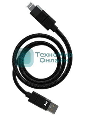 Дата-кабель MORE CHOICE (4620202554826) K87i 2м USB 2.4A для Lightning - 2м, черный