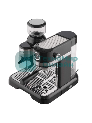 Кофемашина автоматическая Korting KCM 1015 N Ottimo черный/серебристый, исп. кофе - зерновой, 1500 Вт, 19 бар