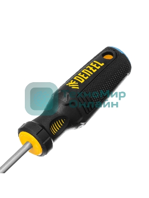 Отвертка Denzel SL6x150 мм, S2, 3к рукоятка