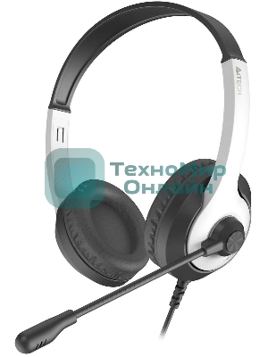 Гарнитура A4Tech Fstyler FH100U белый/черный, проводная