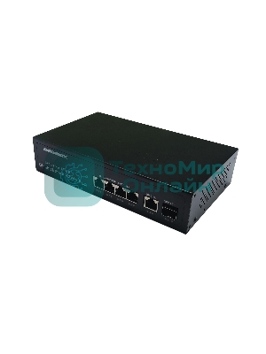 Коммутатор неуправляемый NEOMAX NMS-106PoE-1000-S, 6 портов 1000 Mbps, 4xPoE + 1xSFP, металл