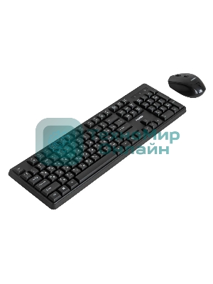 Комплект клавиатура+мышь Fusion GKIT-752 беспроводной, USB, 1000 DPI, чёрный