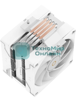 Кулер для процессора Ocypus Delta A40 SE WH Dual Fan ARGB, 2x120mm ARGB FAN, Top ARGB Panel, 4 HEAT PIPES, 4-PIN PWM, 800-1800 RPM, 31DBA, HYDRO BEARING, LGA115X/1200/1700/18XX, AM4/AM5