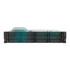 Сетевое хранилище без дисков SMB QNAP TS-1273AU-RP-8G NAS 12 HDD trays, 2x 2.5 GbE, rackmount, 2 PSU. 4-core AMD V1500B2,2 GHz, RAM 8 Gb (8 Gb UDIMM DDR4 (1 x 8 Gb) up to 32 Gb (2 x 16 Gb)). W/o rail kit RAIL-B02