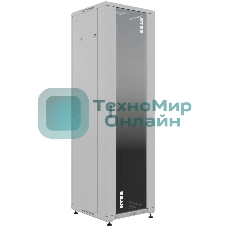 Шкаф коммутационный NTSS Премиум (NTSS-R18U6060GS) напольный 18U 600x600 мм пер. дв. стекл металл 900 кг серый 510 мм 903 мм IP20