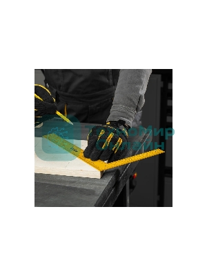 Угольник Denzel стальной, 200 мм х 300 мм, ультрафиолетовая печать (измерительная шкала)