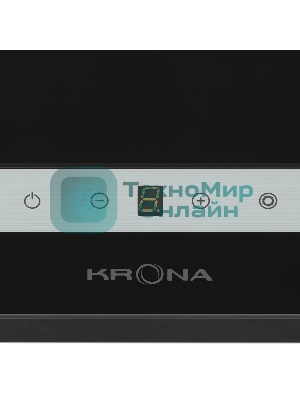 Вытяжка наклонная Krona Irma A 600 черный/серебристый, 60 см, 1300 куб. м/ч, 65 дБ